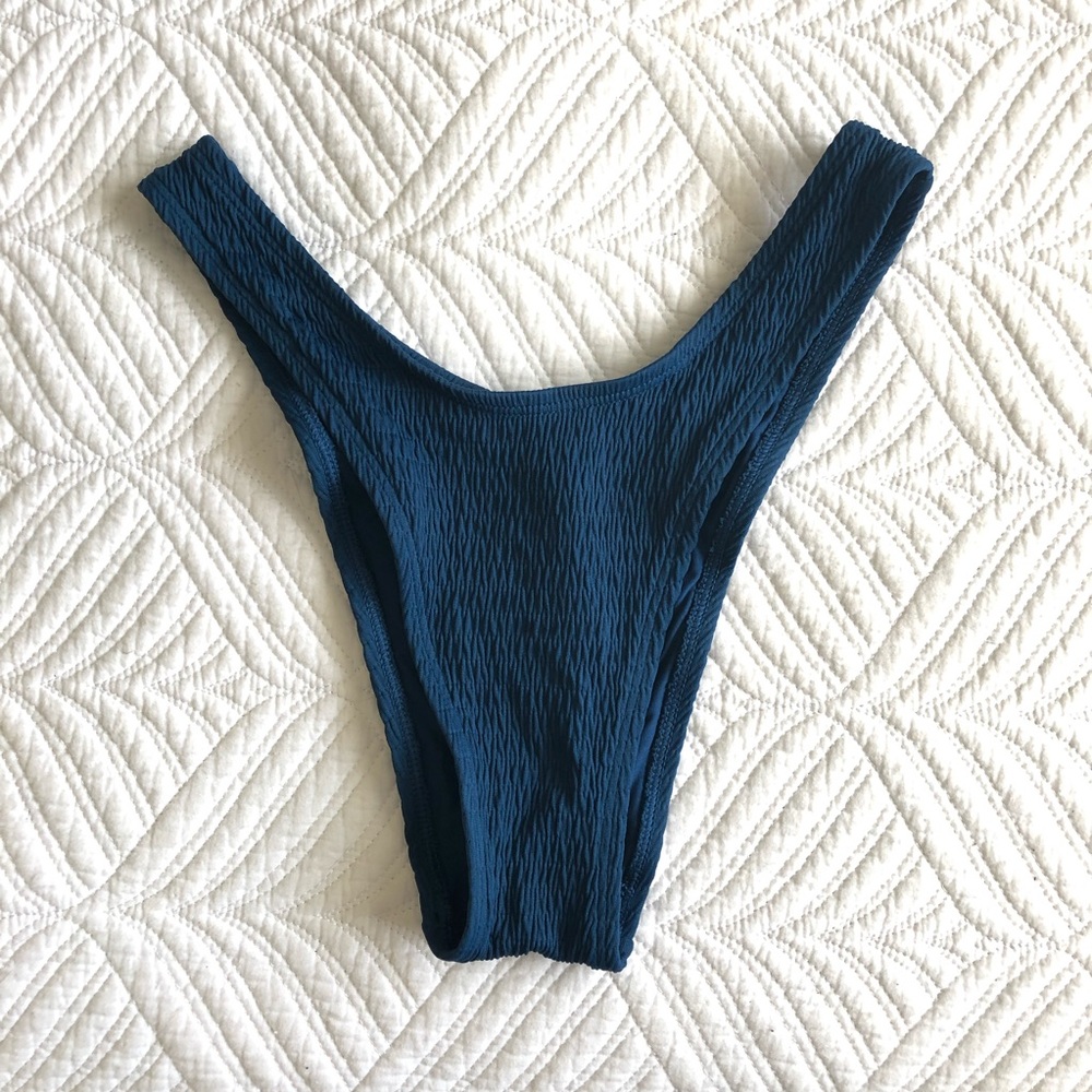 Aerie smocked cheeky bikini bottom